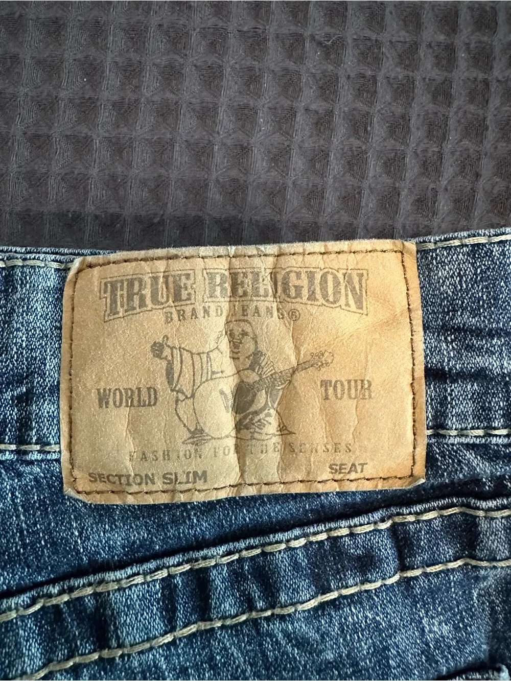 True Religion Blue Washed Men’s Slim Straight Jeans